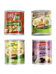 Tinned food set with German products 
