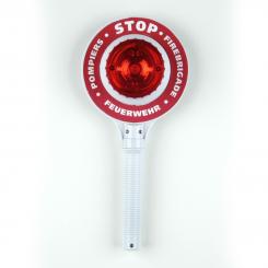 Fire brigade flagging-down disc with function 