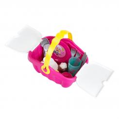 BARBIE picnic basket with numerous accessories 