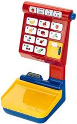 Supermarket scale with electronic weight display 