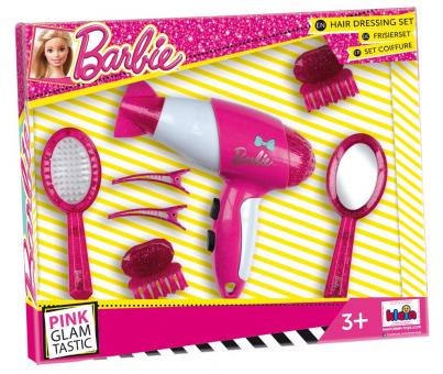 Barbie hair dressing set with hair dryer and accessories 