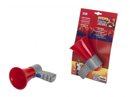 Megaphone with function, on card 