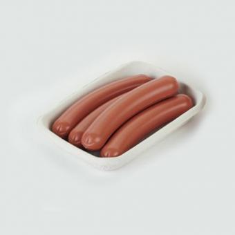 accessories: Four sausages in bowl 