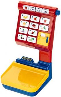 Supermarket scale with electronic weight display 