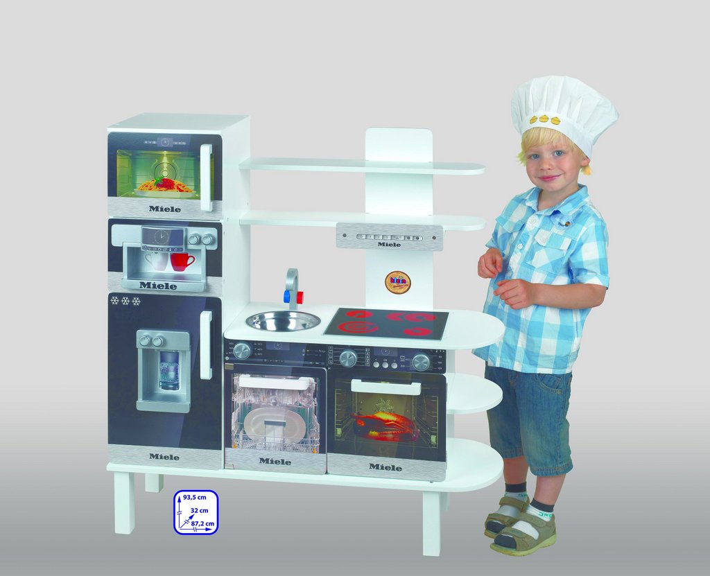 Toy kitchen, Miele, wood (MDF), white, large Klein Toys Shop