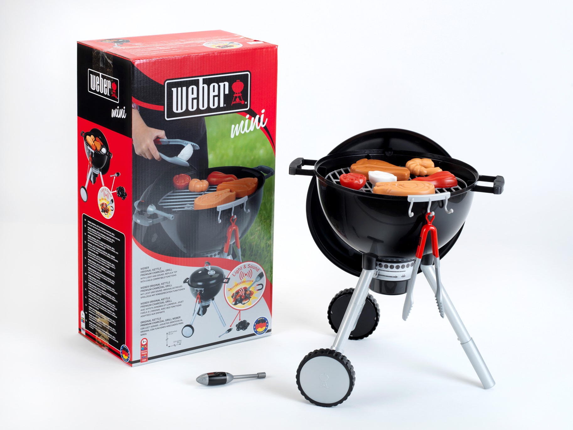 Weber kettle barbecue with light and sound - Klein Toys Shop